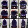 DECORN Amethyst Crystals Geode Cave Rock and Healing Stones, Natural Raw Amethyst, Amathesis Crystal, Amethyst Cluster for Witchcraft, Home Decoration Gemstone Specimen,6.61lbs view 3