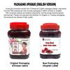 BAILINHOU rose syrup jam 35oz/1kg, food grade rose petal jams, jellies & preserves flavoring edible rose water view 2