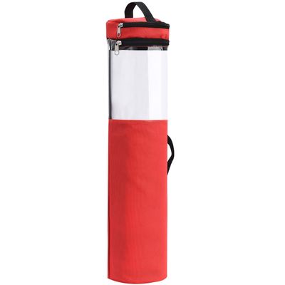 Wrapping Paper Storage Bag, Gift Wrap Organizer with Handles and Zipper That Fits 40 Rolls with Section for Storing Ribbons, Gift Tags, Bows and Tape, Heavy Duty Material, 42inch(Red)