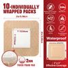 FRESINIDER Silicone Foam Dressing with Adhesive Border, 10 Pack, 2 x 2 Small Foam Wound Dressings, Gentle Silicone Adhesion, Breathable & Comfortable, for Minor Cuts, Burns & Post-Surgical Care view 2