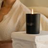 Benevolence LA Premium Santal Scented Candle Long-Lasting, 45-Hour Burn Luxury Black Wax Soy Candle for Home Aromatherapy & Room Decor 10oz view 4