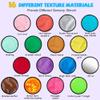16 Set Round Sensory Mini Mats Textured Sensory Tiles - Sensory Toys for Autistic Children, Babies and Toddlers with Sensory Issues - Tactile Sensory Walls Sensory Mats for Fidgeting Activity view 2