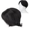 TITA-DONG Short Black Men's Wigs, Synthetic Full Wig Replacement Wig, Finely Cut, Fluffy, Realistic, Breathable mesh, Solid Synthetic Hair for Handsome Male Everyday Costumes view 2