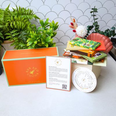 Bar & Cocoa Chocolate Bars of the World Gift Box (Dark & Vegan w/Flavors) Dark Chocolate 10 Bars - World Chocolate - Premium, Bean-to-Bar, Woman Owned, Award Winning - Vegan - Gift Box