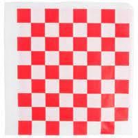 Deli Sandwich Wraps Basket Liners and Food Wrapping Liner Papers by Feronia Packaging of 10 pack (Red Checked)