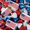 124 Pcs Patriotic Candy Red Silver & Blue Chocolate Mix (1.52 lb) - By Just Candy view 1