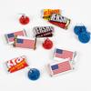 124 Pcs Patriotic Candy Red Silver & Blue Chocolate Mix (1.52 lb) - By Just Candy view 2