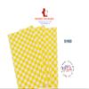 Deli Sandwich Wraps Basket Liners and Food Wrapping Liner Papers by Feronia Packaging of 10 pack (Yellow Checked) view 2