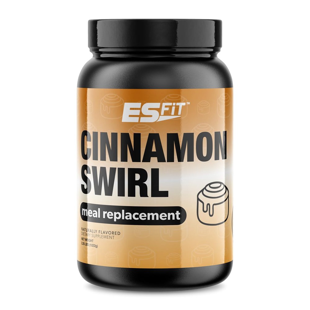 ES FIT Complete MR | 1 Gallon Container - 20 servings | Meal Replacement Shake with Protein, Carbs, Fiber and Vitamins (Cinnamon Swirl)