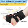 2 Pack Plantar Fasciitis Night Splint,Relieve Foot Pain Morning Foot Pain Achilles Tendinitis Foot Drop, Women & Men (Black) view 2