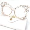 mincl Oversized Cat Eye bling Rhinestones Reading Glasses Female Crystal Frame Eyewear Diamond Reader for Women (brown, 0, multiplier_x) view 4