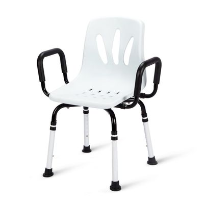 TemkIN Bathroom Shower Seat, Shower Chair for The Elderly, 6-Speed Height Adjustment and 2-Speed Width Adjustment of The Shower Bath Stool, Non-Slip and Waterproof