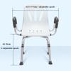 TemkIN Bathroom Shower Seat, Shower Chair for The Elderly, 6-Speed Height Adjustment and 2-Speed Width Adjustment of The Shower Bath Stool, Non-Slip and Waterproof view 3