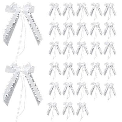30Pcs/lot Wedding Bowknots Ribbon Bows Ribbon Bow Mini Cars Chairs Cloth Party Holiday Wedding Arch Vase Photo Prop Decoration,D0334,1A