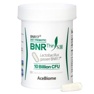 AceBiome BNRThin S30, Lactobacillus Gasseri BNR17, 10 Billion CFU Guaranteed, 30Capsules