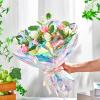 Seajan 32 in x 200 ft Iridescent Cellophane Wrap Roll, Rainbow Wrapping Paper Holographic Cellophane Wrap for Baskets Flower Bouquet DIY Treats Christmas Gifts Wrapping(Red and Golden Iridescence) view 2