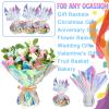 Seajan 32 in x 200 ft Iridescent Cellophane Wrap Roll, Rainbow Wrapping Paper Holographic Cellophane Wrap for Baskets Flower Bouquet DIY Treats Christmas Gifts Wrapping(Red and Golden Iridescence) view 4