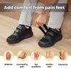 FitVille Diabetic Shoes for Men Extra Wide Width, Mens Diabetic Shoes for Neuropathy, Swollen Feet, Pain Relief with Adjustable Straps(Black, 13 EW) view 4