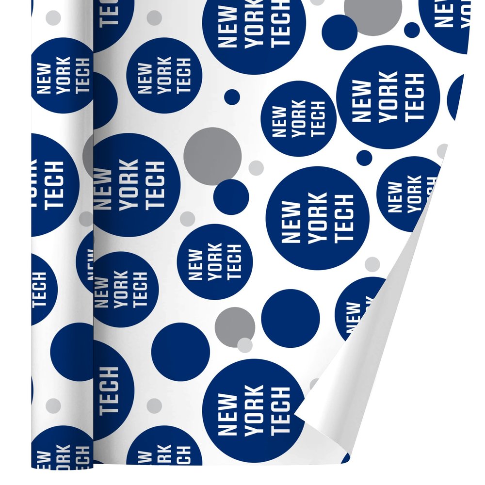 New York Institute of Technology Bears Logo Gift Wrap Wrapping Paper Roll