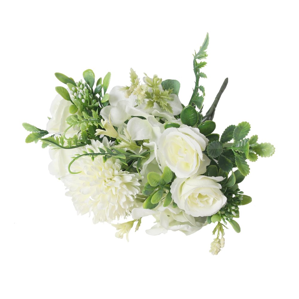 CRUSIO White Dandelion Combination Bouquet House Party Wedding Flower Wall Decoration White