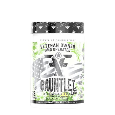 FRONTLINE FORMULATIONS Gauntlet Pre-Workout Powder, Explosive Workouts, Laser Focus, Mid Stim, Amazing Flavor, Veteran Owned and Operated (25 Servings, Margarita Twist)