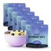 Mushroom Overnight Oats (6 Pack) Superfood Lions Mane Mushroom, Chia & Flax Seed - Organic Protein Oatmeal - High Fiber, Vegan, Gluten Free, Low Sugar - Easy Prep Plant Protein - Blueberry view 1