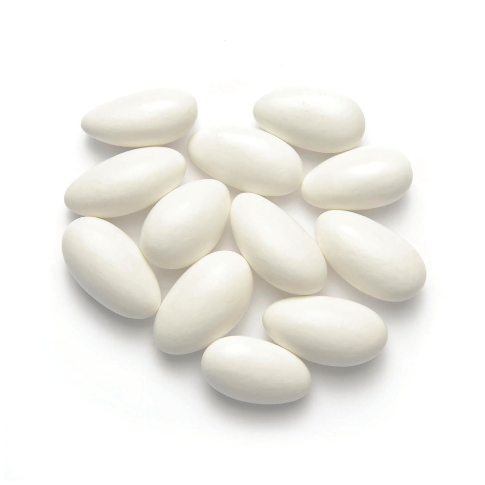 200 Pcs White Jordan Almonds Party Candy (2 lbs)
