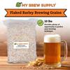 My Brew Supply Flaked Barley Beer Making Grain | Brew Your Own Pilsners, Stouts, and Beers with Barley Grains | Grown in The United States | 10lb (2L) Grain view 2