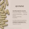 Garden Organics Quinine 60 Capsules | High-Potency Herbal Dietary Supplements | Made with Vegetable Capsules and Quinine (Cinchona officinalis) Dried Bark (60 Count) view 3
