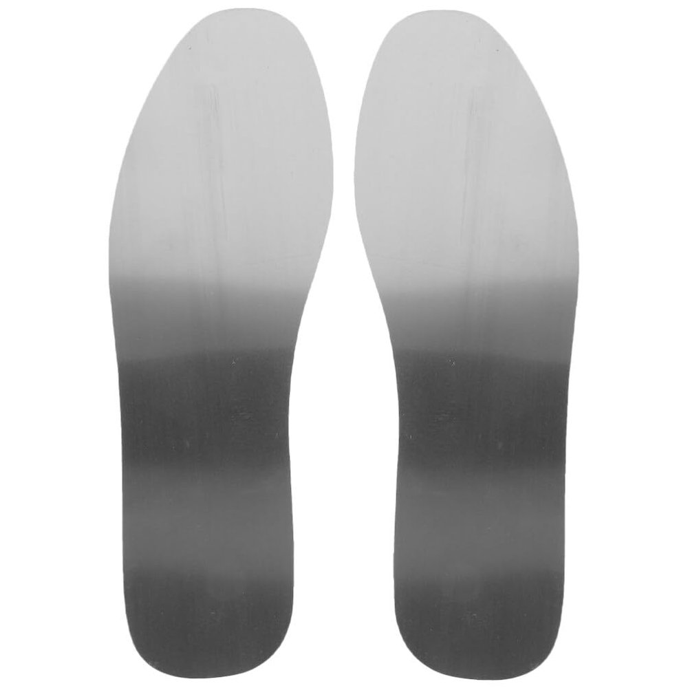 Angoily 1pair Stainless Steel Puncture Insoles for Men Women Protective Shoe Inserts for Boots Sneakers Outdoor Activities Puncture Resistant Design
