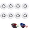 8 Pack Mop Heads Replacement Compatible with O-Ceda EasyWring Spin Mop, Microfiber Spin Mop Refill Easy Cleaning Mop Head Replacement for Floor Cleaning Deep Cleaning for Home Office view 1