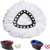 8 Pack Mop Heads Replacement Compatible with O-Ceda EasyWring Spin Mop, Microfiber Spin Mop Refill Easy Cleaning Mop Head Replacement for Floor Cleaning Deep Cleaning for Home Office view 3