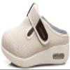 Womens Diabetic Shoes Wide Width Elderly Summer Walking Sandals Adjustable Strap Breathable Air Cushion Slippers for Plantar Fasciitis Bunions Swollen Feet (8, Beige) view 2