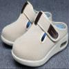 Womens Diabetic Shoes Wide Width Elderly Summer Walking Sandals Adjustable Strap Breathable Air Cushion Slippers for Plantar Fasciitis Bunions Swollen Feet (8, Beige) view 3