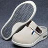 Womens Diabetic Shoes Wide Width Elderly Summer Walking Sandals Adjustable Strap Breathable Air Cushion Slippers for Plantar Fasciitis Bunions Swollen Feet (8, Beige) view 4