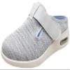 Womens Diabetic Shoes Wide Width Elderly Summer Walking Sandals Adjustable Strap Breathable Air Cushion Slippers for Plantar Fasciitis Bunions Swollen Feet (10, Pale Grey) view 1
