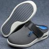 Womens Diabetic Shoes Wide Width Elderly Summer Walking Sandals Adjustable Strap Breathable Air Cushion Slippers for Plantar Fasciitis Bunions Swollen Feet (7.5, Deep Grey) view 4