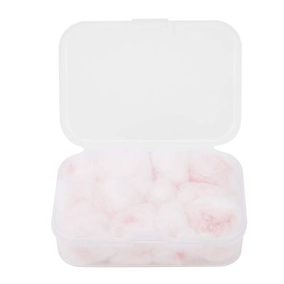 Cyrank Wax Cotton Ear Plugs, 6 Pairs Pink, SNR 27dB, Noise & Water Protection, Moldable, Reusable
