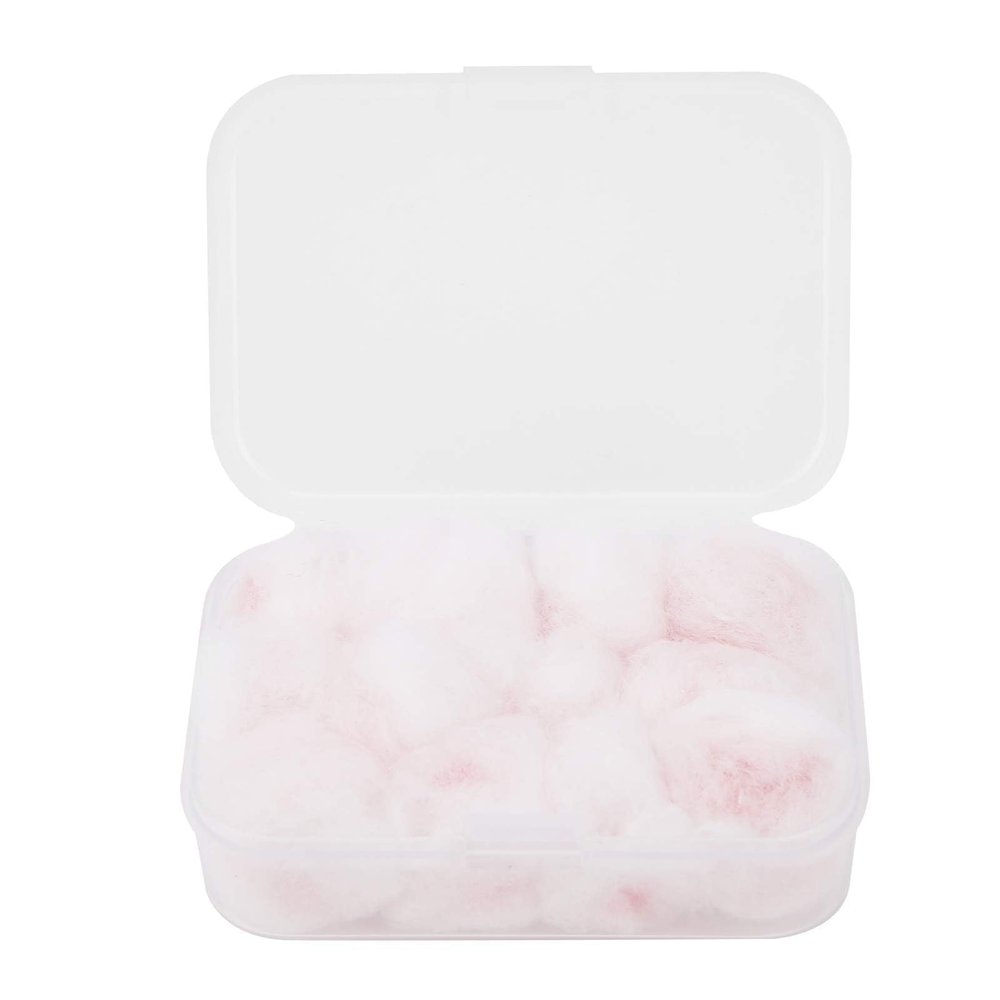 Cyrank Wax Cotton Ear Plugs, 6 Pairs Pink, SNR 27dB, Noise & Water Protection, Moldable, Reusable