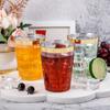DaYammi 200 Pack Gold Plastic Cups 10 Oz Clear Cup Gold Rimmed Disposable Wine Glasses Fancy Disposable Party Cups Tumblers Drinking Cup Plastic Cocktail Glasses gold disposable cups for Party Wedding view 3