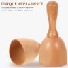 DOITOOL Wooden Scraping Massager Cup 5.46In Handheld Cupping Tool for Muscle Pain Relief Body Sculpting Portable Gua Sha Massage Therapy view 4