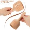 DOITOOL Handheld Wood Massage Cup Wooden Swedish Vacuum Cup Anti- Massager Body Sculpting Tool Gua Sha Cupping Tools for Maderoterapia Muscle Pain 18x7.5CM view 3