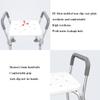 TemkIN Shower Chair for Inside Shower, Shower Seat with Backrest and Armrest, 5 Speed Adjustable Bath Chairs, Bathroom Bench Waterproof Anti Slip (Color : White, Size : 56 * 73~83cm) view 3