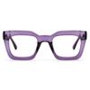 AQWANO Reading Glasses Women Square Computer Readers Stylish Designer Blue Light Block Anti Glare UV Ray Filter Eyeglasses, Purple 1.0 view 1