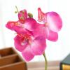 ECLAYA Fake Flowers Three-Flowered Phalaenopsis Bonsai Green Plant Simulation Potted Plant Purple Three-Flowered Phalaenopsis Small Bonsai (Small Round Pot) view 4