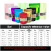 7.1"x10.2" 1 Quart 120pcs Mylar Bags for Food Storage,Smell Proof Bag with Matte Window Resealable Food Storage Bags for Small Business, Stand-up Foil Pouch Packaging Freeze Dried Candy BagGreen view 2