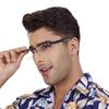 mrbobmslee 4 Pack Reading Glasses for Men, Blue Light Blocking Computer Readers, Anti UV Ray/Eye Strain/Glare, Metal Frame Eyeglasses with Pouches(150 Magnification Strength) view 2