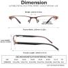 mrbobmslee 4 Pack Reading Glasses for Men, Blue Light Blocking Computer Readers, Anti UV Ray/Eye Strain/Glare, Metal Frame Eyeglasses with Pouches(150 Magnification Strength) view 3