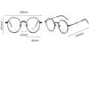 VENOAL Retro Round Reading Glasses Women Men, Blue Light Blocking Computer Flat Glasses, TR90 Anti Eye Strain/Glare Readers (Color : Black-Gold, Size : +250) view 2