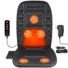 CARSHION Back Massager with Heat,Heated Seat Cover Cushion with 5 Vibrating Massage Nodes Chair Pad for Pain Relief Home Office Use view 1